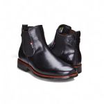 Bota Chelsea Em Couro Legítimo Vegetaly Preto