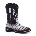 Bota Texana Feminina Zebra