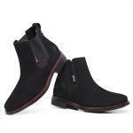Bota Chelsea Masculina Nobuck Preto