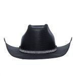Chapéu Preto De Strass Country Rodeio Feminino
