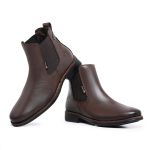 Bota Chelsea Em Couro Legítimo Vegetaly Café