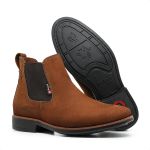 Bota Chelsea Masculina Nobuck Telha