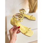 Sandália Aurora Amarelo Manteiga