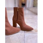 Bota Teodora Caramelo - Couro Camurça