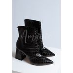 Bota Maitê Preta Cromatizada - FORMA PEQUENA