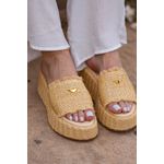 Flat Cancún Palha Creme