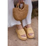 Flat Cancún Palha Creme