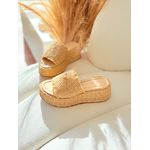 Flat Cancún Palha Creme