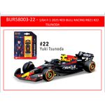 ​Bburago Fórmula 1 Red Bull Racing RB-21 Tsunoda 2025 1:64 Bburago