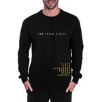 Blusa Moletom Gola Careca Católico Agasalho Carlo Acutis Preto