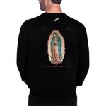 Moletom Católico Nossa Senhora De Guadalupe Algodão Cristão Preto