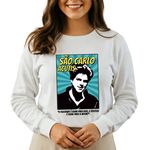 Blusa Moletom Comic São Carlo Acutis Católico Branco Branco