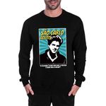 Moletom São Carlo Carlo Acutis Católico Agasalho Blusa Preto