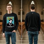 Moletom São Carlo Carlo Acutis Católico Agasalho Blusa Preto