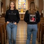 Blusa São Carlo Acutis Agasalho Católico Moletom Estampa Preto