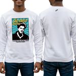 Blusa Comic São Carlo Acutis Católico Moletom Branco Branco