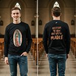 Moletom Nossa Senhora De Guadalupe Cristão Católico Algodão Preto