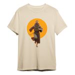 Camiseta São Francisco Assis Bege Algodão Católico Santo
