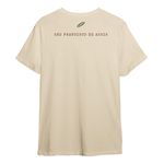 Camiseta São Francisco Assis Bege Algodão Católico Santo