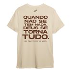 Camiseta São Francisco Assis Marrom Algodão Santo Católico