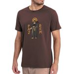 Camiseta São Francisco De Assis Paz E Bem Marrom Católico