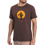 Camiseta São Francisco Marrom Católico Algodão Católico