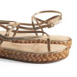 SANDÁLIA FLAT LIA OURO LIGHT