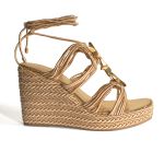 SANDÁLIA ANABELA ESTRELA DOURADA