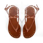 SANDÁLIA FLAT ALANA MARROM