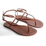 SANDÁLIA FLAT ALANA MARROM