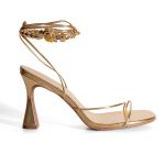 SANDÁLIA BRUNA DOURADA