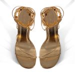 SANDÁLIA BRUNA DOURADA