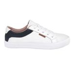 Tênis couro casual branco e preto - Joinville