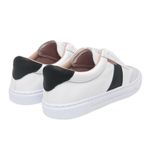Tênis couro casual branco e preto - Maracanã