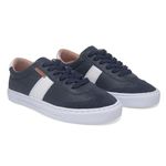 Tênis couro casual azul marinho - Maracanã
