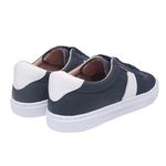 Tênis couro casual azul marinho - Maracanã