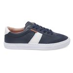 Tênis couro casual azul marinho - Maracanã