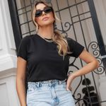Blusa lisa preta