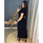 Vestido Canelado Midi