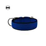 Coleira Para Cachorro Amorosso Slim (Azul E Preto ) 