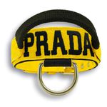 Coleira Para Cachorro Com Alça - Personalizada (amarelo e preto) 