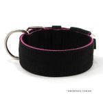 Coleira Para Cachorro Amorosso (preto e rosa)