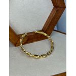 Bracelete Trançado Ouro 
