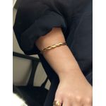 Bracelete Trançado Ouro 