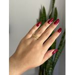 Anel Detalhado Ripado Liso