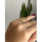 Anel Detalhado Ripado Liso