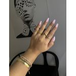 Anel Detalhado Ripado Liso