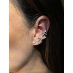 Brinco Ear Cuff Borboleta Cravejado 