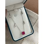Colar Joinha Pedra Fusion Pink 