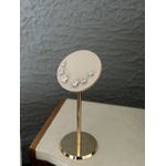 Trio Ponto de Luz Quadrado Ródio Branco 